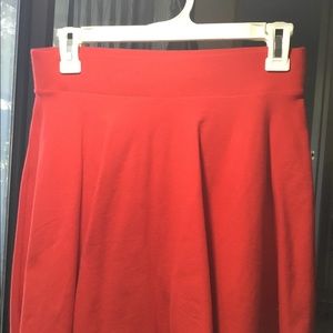 Red skirt